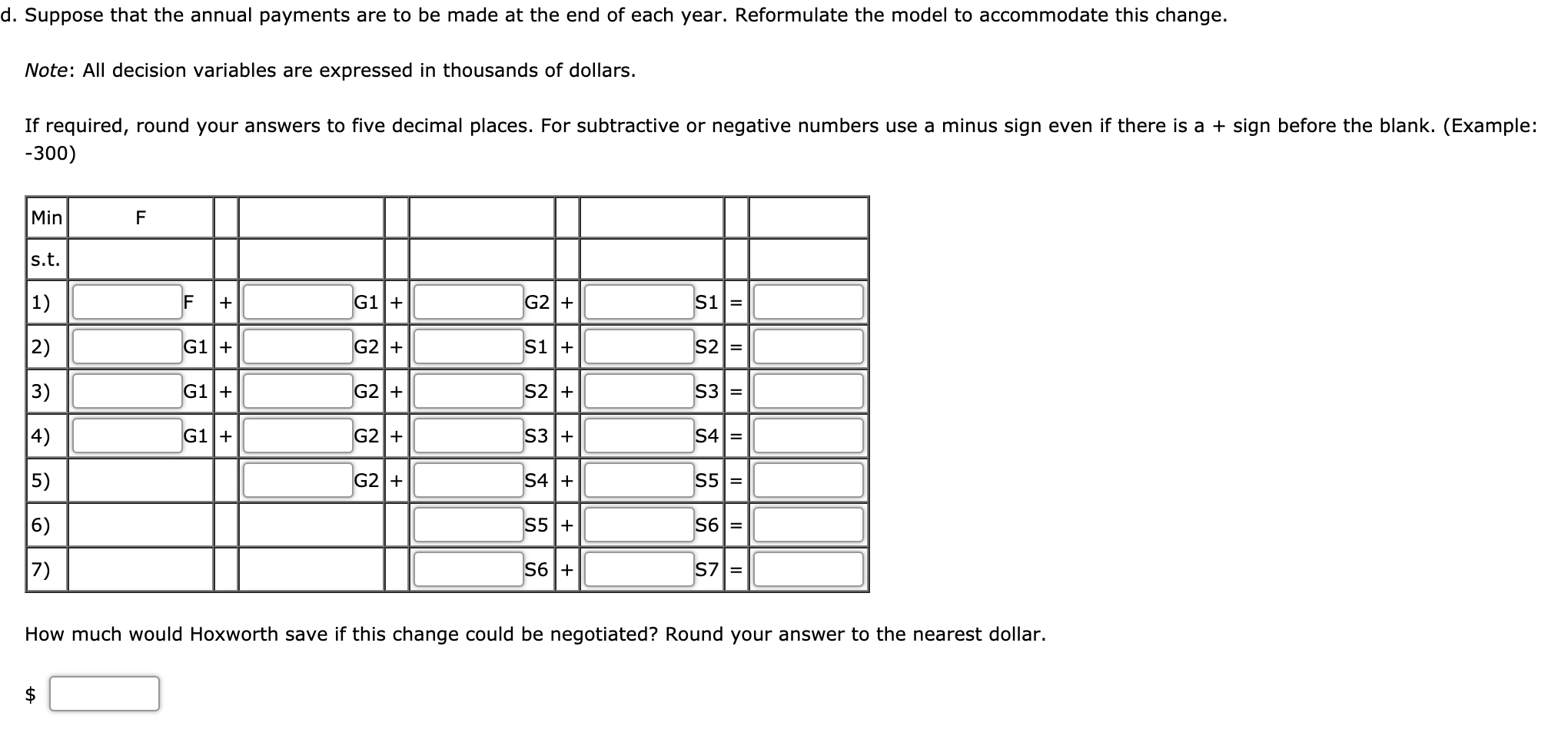 of the funds will be limited to savings (at 3.5% annually) and