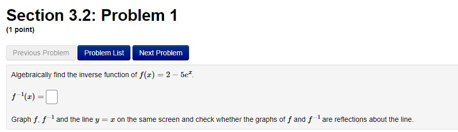  please solve these problems : Section 3.2: Problem 1 (1 point)