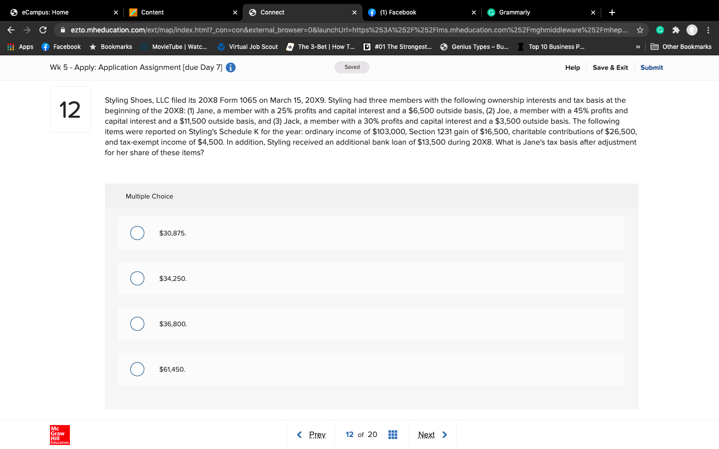  Hello, I need help solving this accounting problem. S eCampus: Home