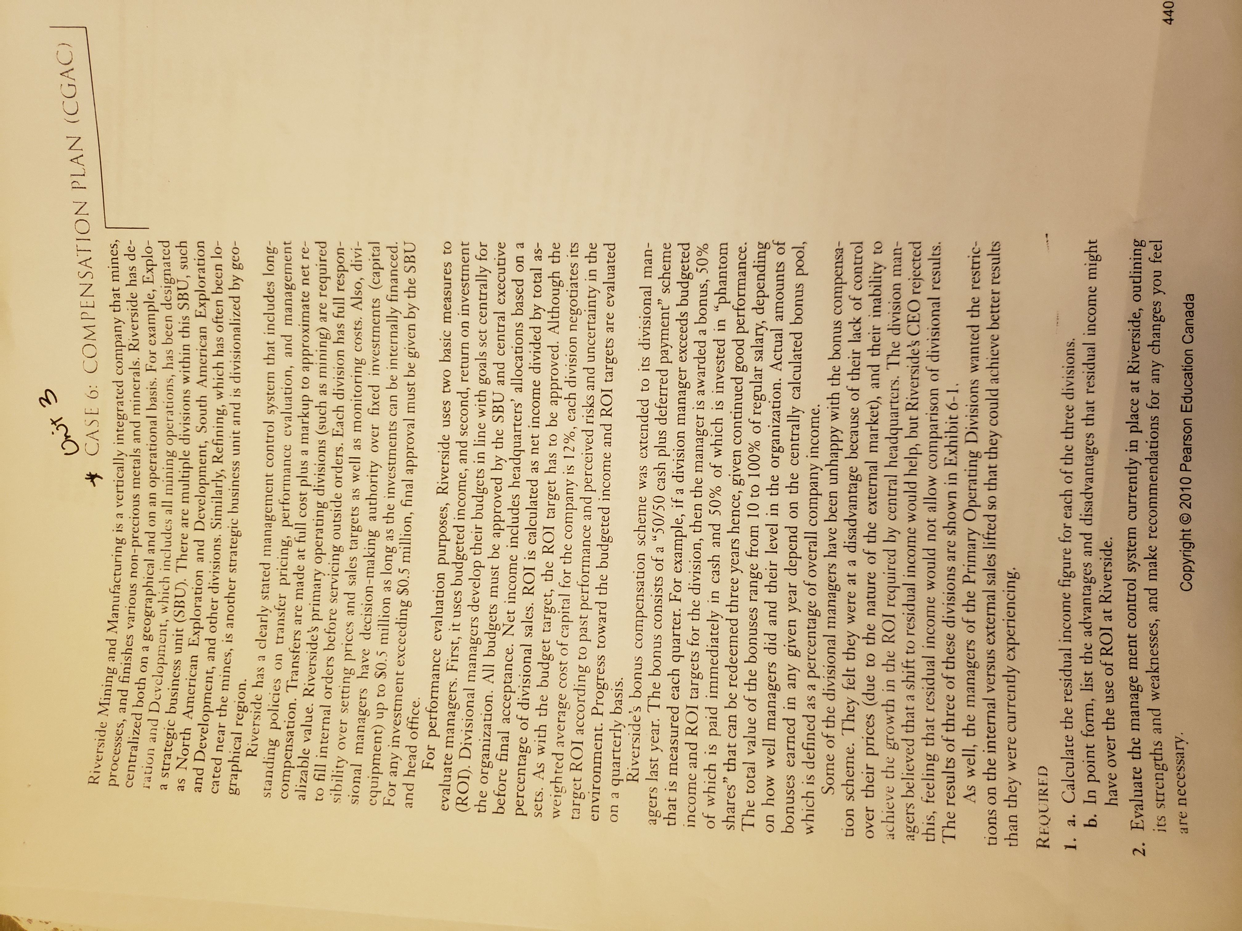 Riverside Mining and Manufacturing narrative-1 - looking for the solution for