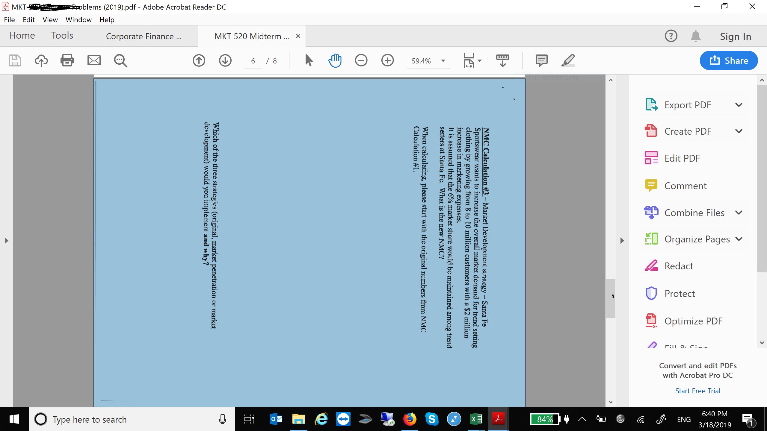PDF Edit PDF Comment Combine Files v Organize Pages v Redact O