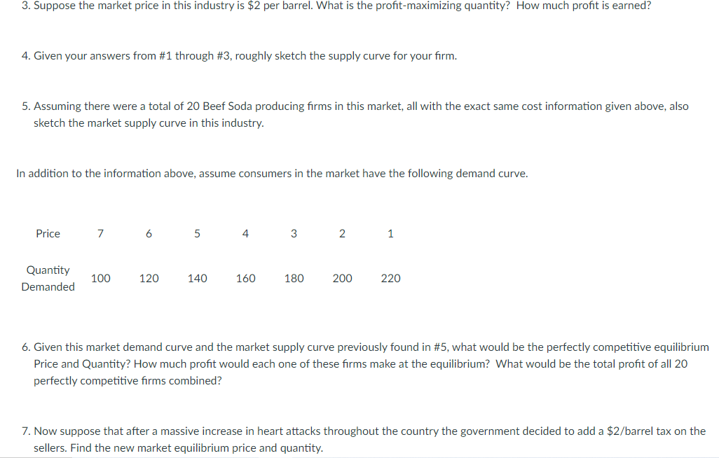 (barrels) Total Cost o 10 1 14 2 16 3 17 6