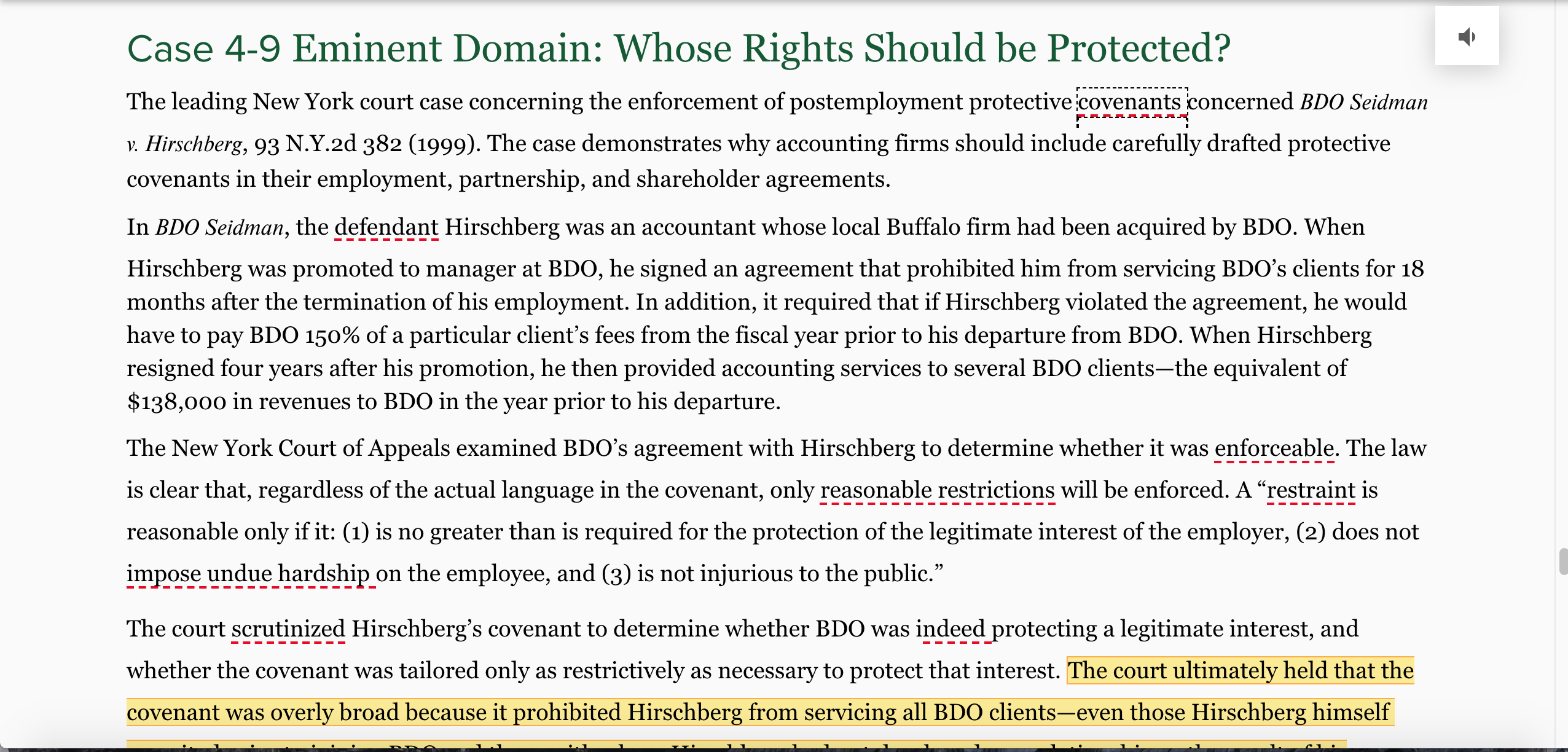 The case demonstrates why accounting firms should include carefully drafted protective covenants