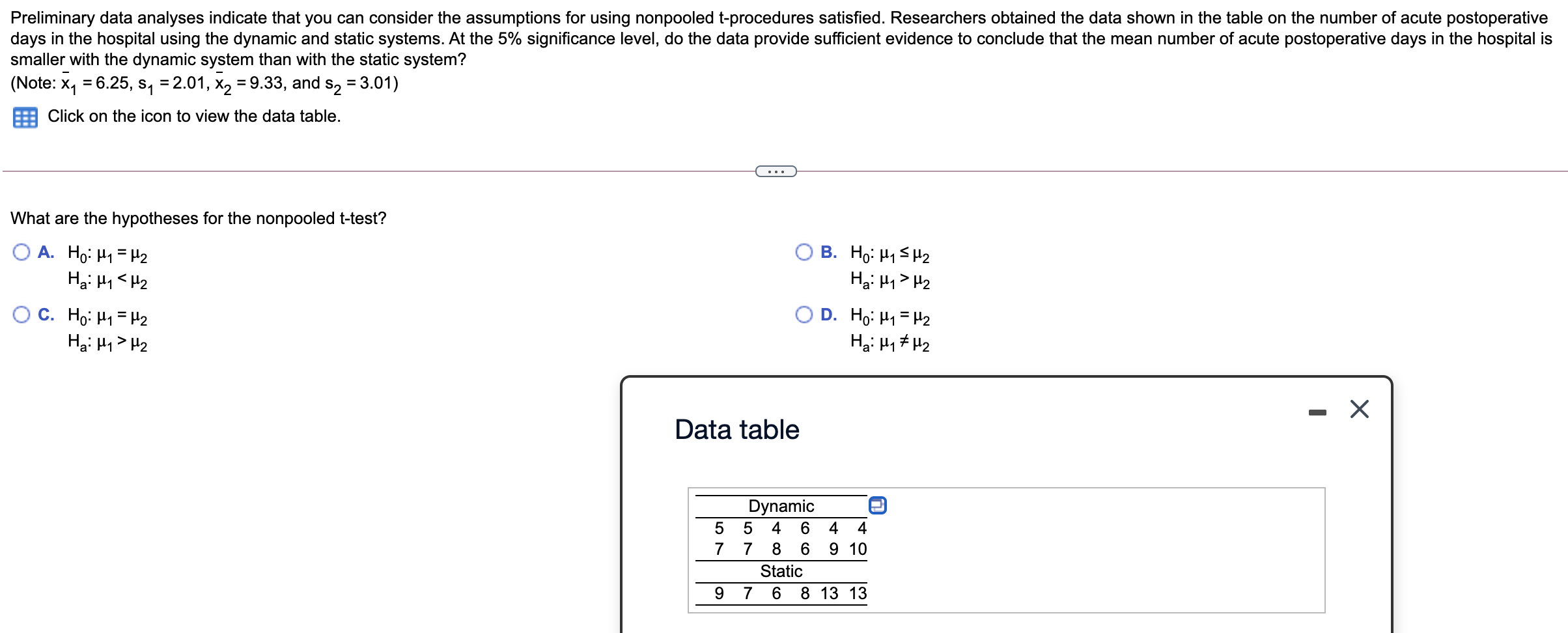  Preliminary data analyses indicate that you can consider the assumptions for