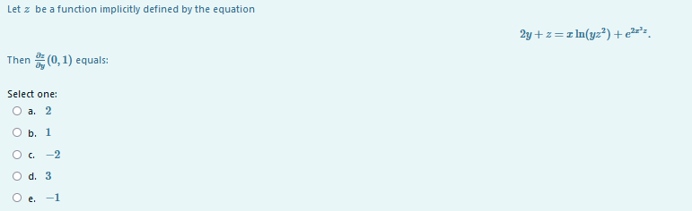 Then # (0, 1) equals: Select one: O a. 2 Ob. 1