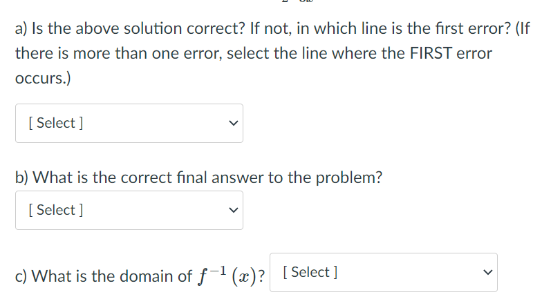for the function f (3:) 2 Suppose a student writes the following
