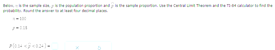  Below, * is the sample size, y is the population proportion
