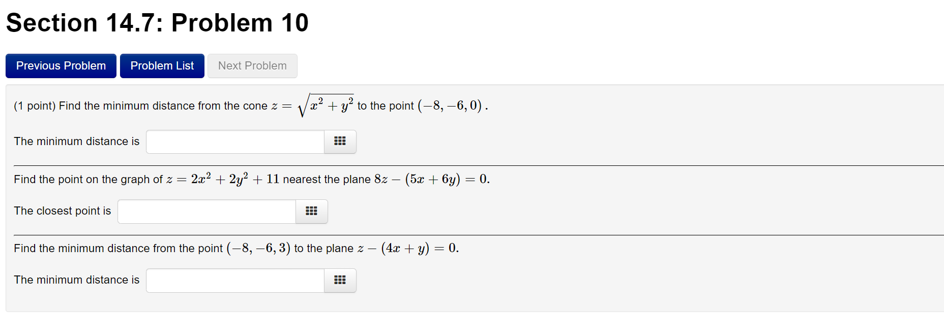an extreme value is attained twice, enter a commaseparated list of ordered
