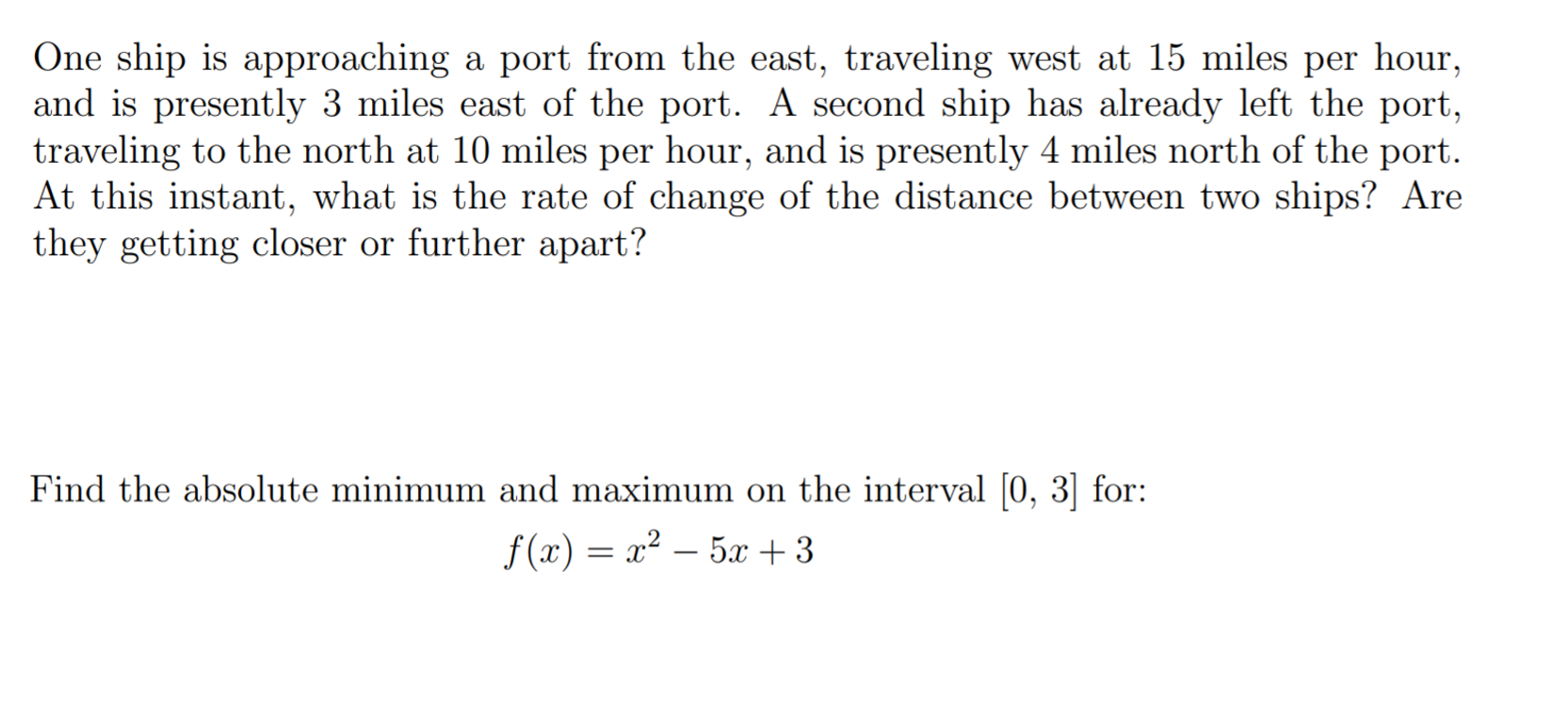 from the east, traveling west at 15 miles per hour, and is