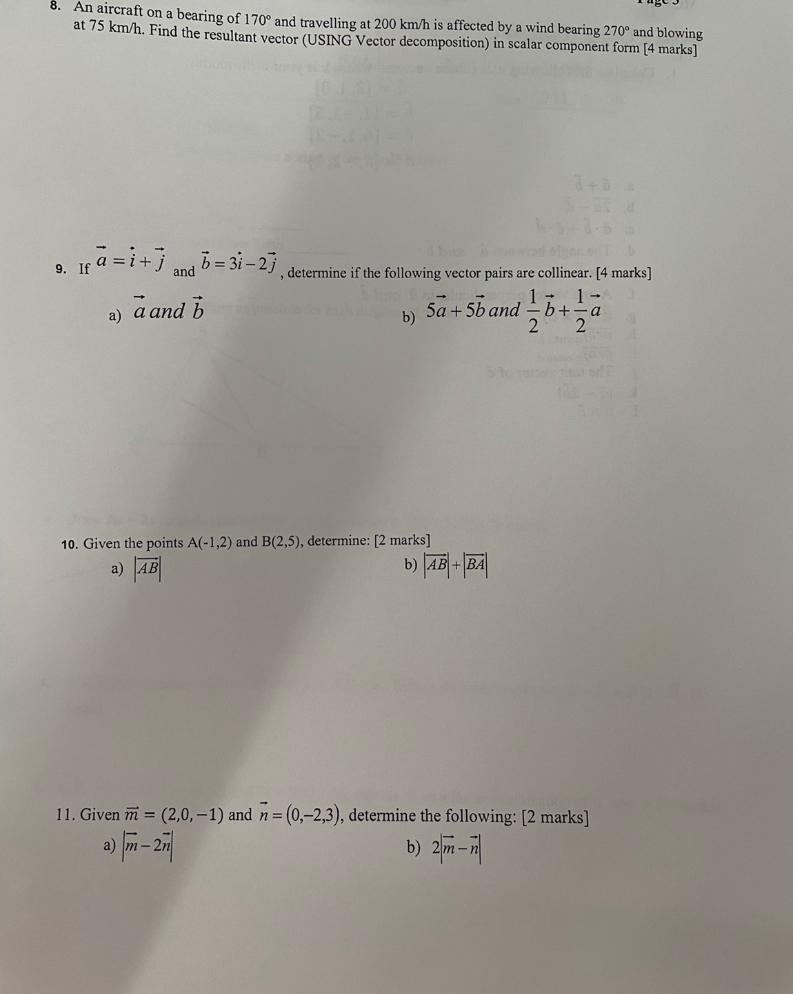This is Calculus course especially about vectors. I need help with