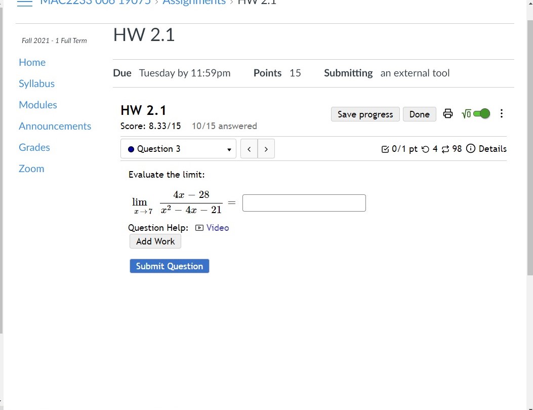 VO : Announcements Score: 8.33/15 10/15 answered Grades . Question 10 >