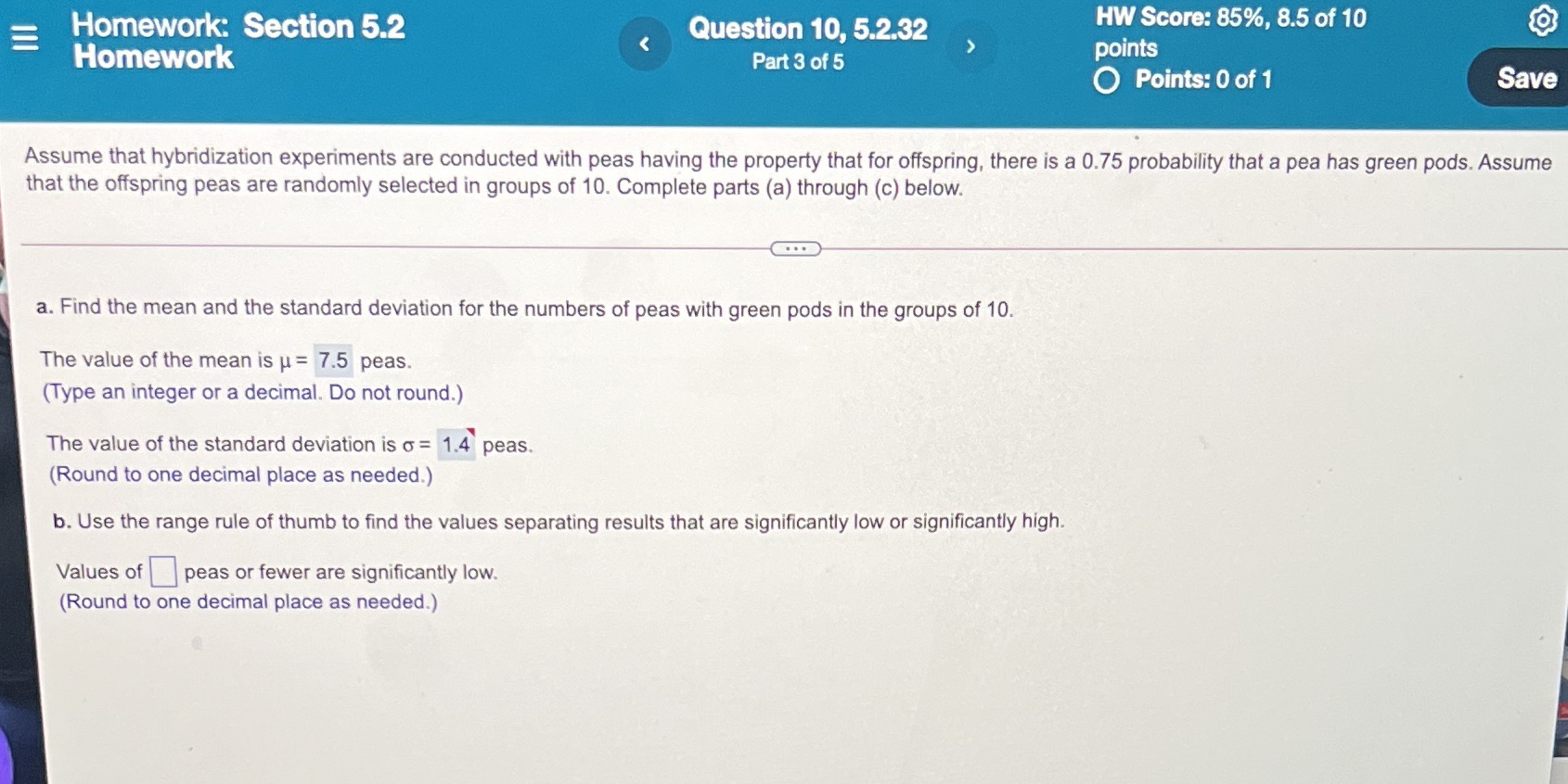 of 10 points O Points: O ofl Save Assume that hybridization experiments