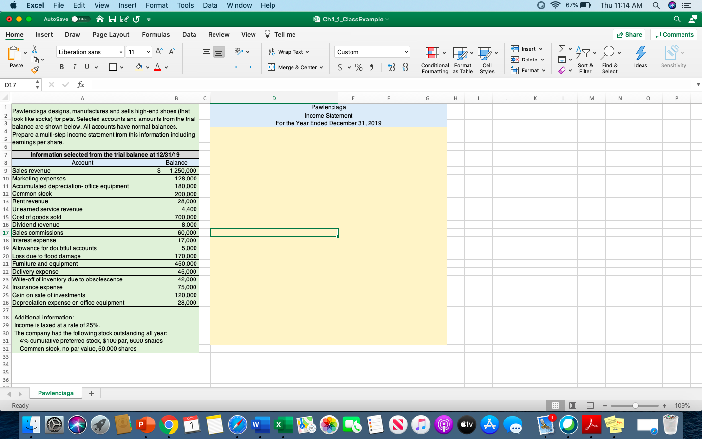  Show calculations if any Excel File Edit View Insert Format Tools