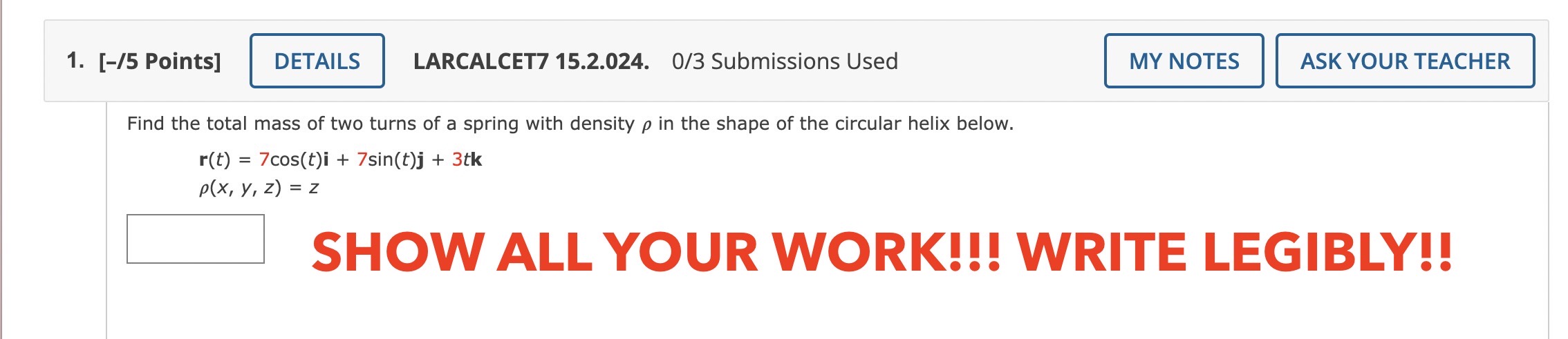  Please answer this question, very thoroughly with FULL WORK SHOWN 1.