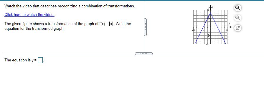 for the transformed graph. 6 The equation is y =If the range