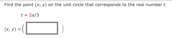 to the real number t. t = 7x/4 (x, y ) =Find