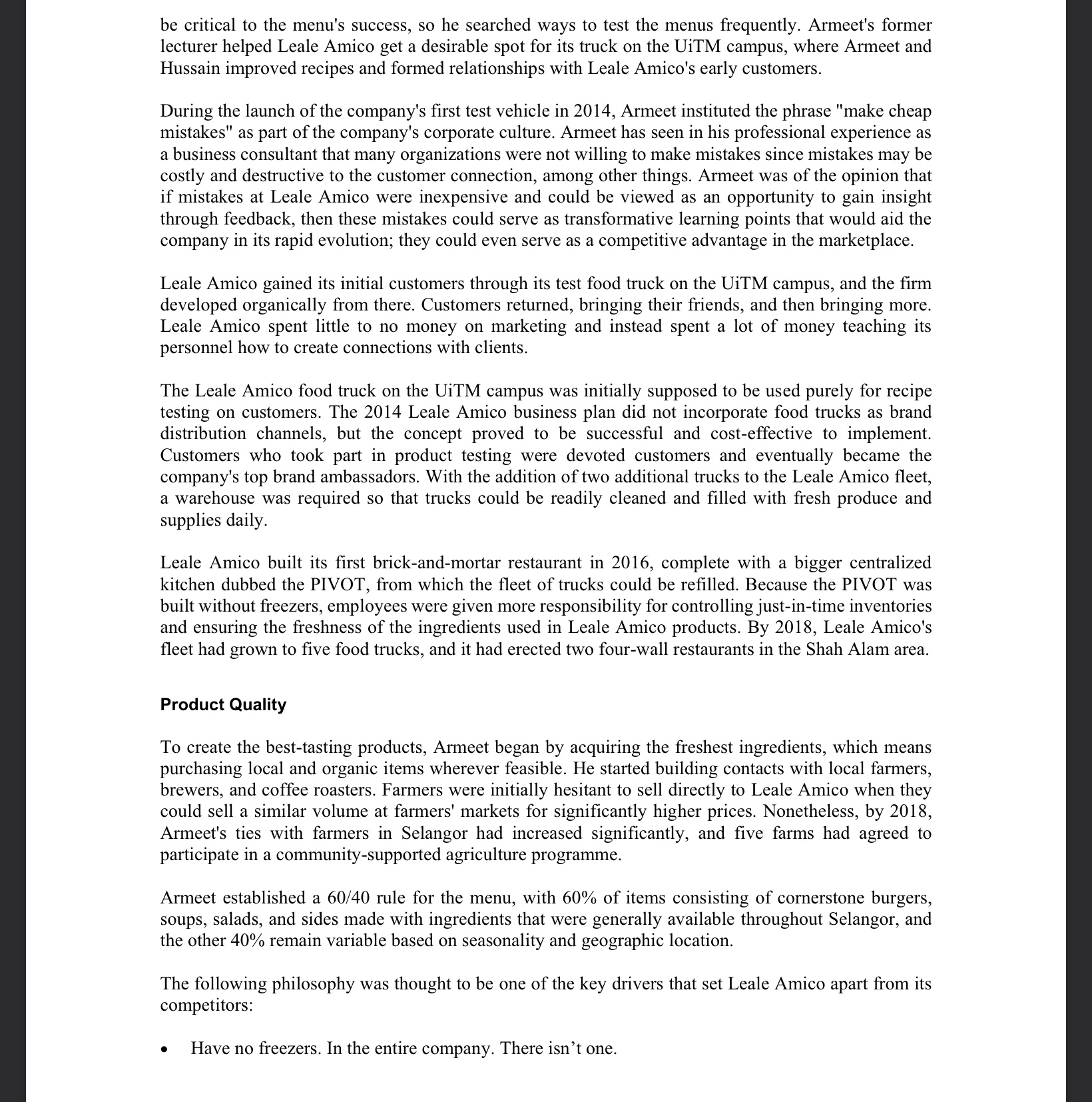 was well positioned for continued growth due to its loyal customers who