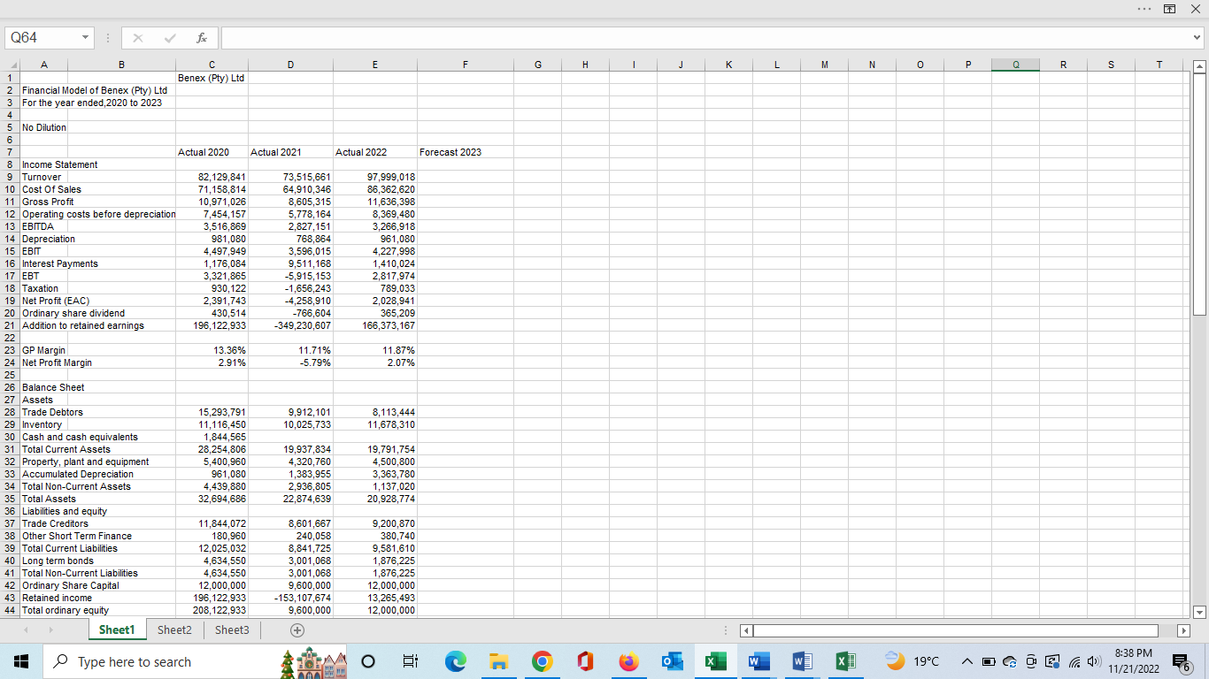 Turnover 82,129,841 73,515,661 97,999,018 10 Cost Of Sales 71,158,814 64,910,346 86,362,620 11