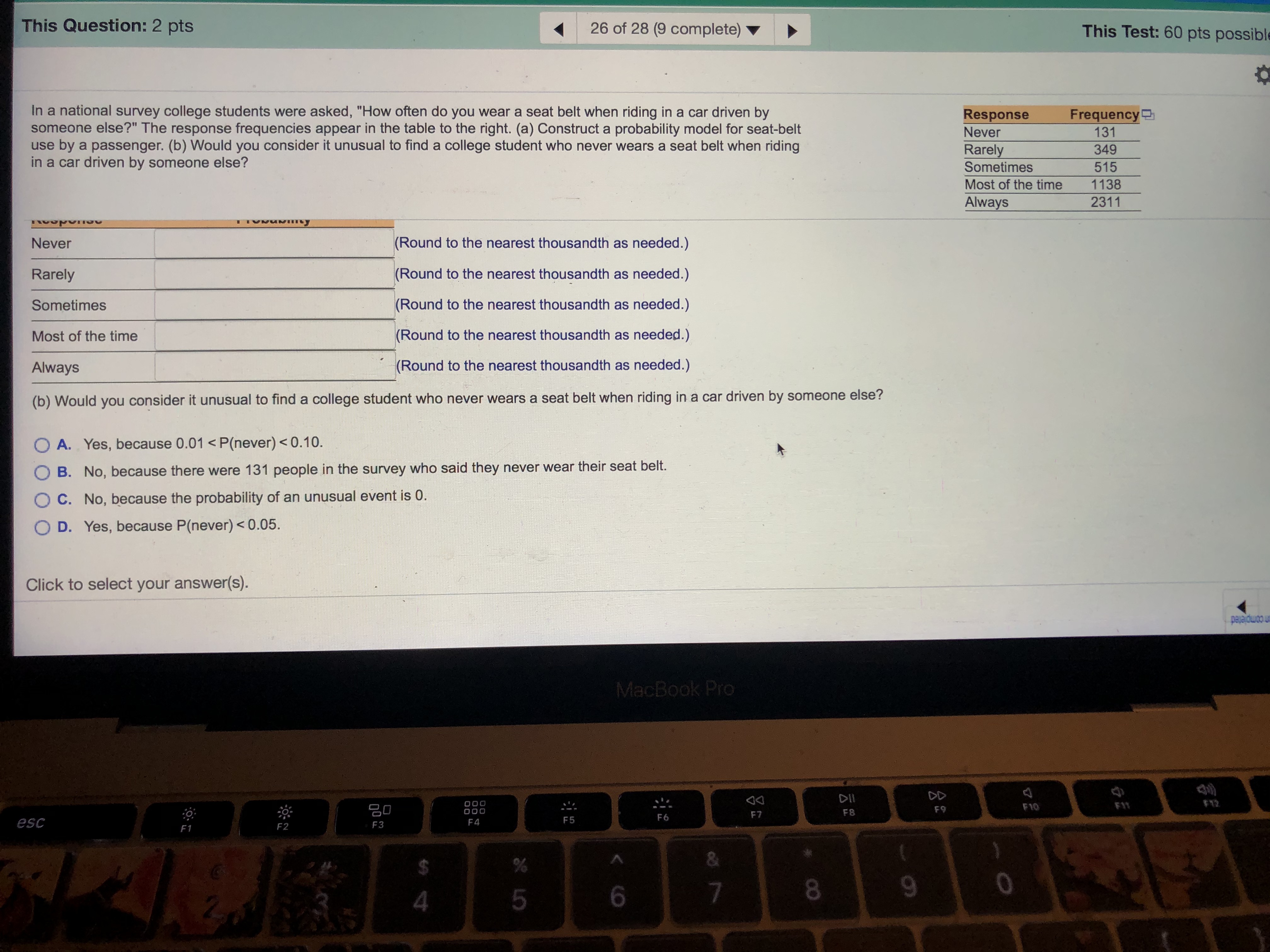 (min) Score Time (min) (c) Determine the linear correlation coefficient between commute