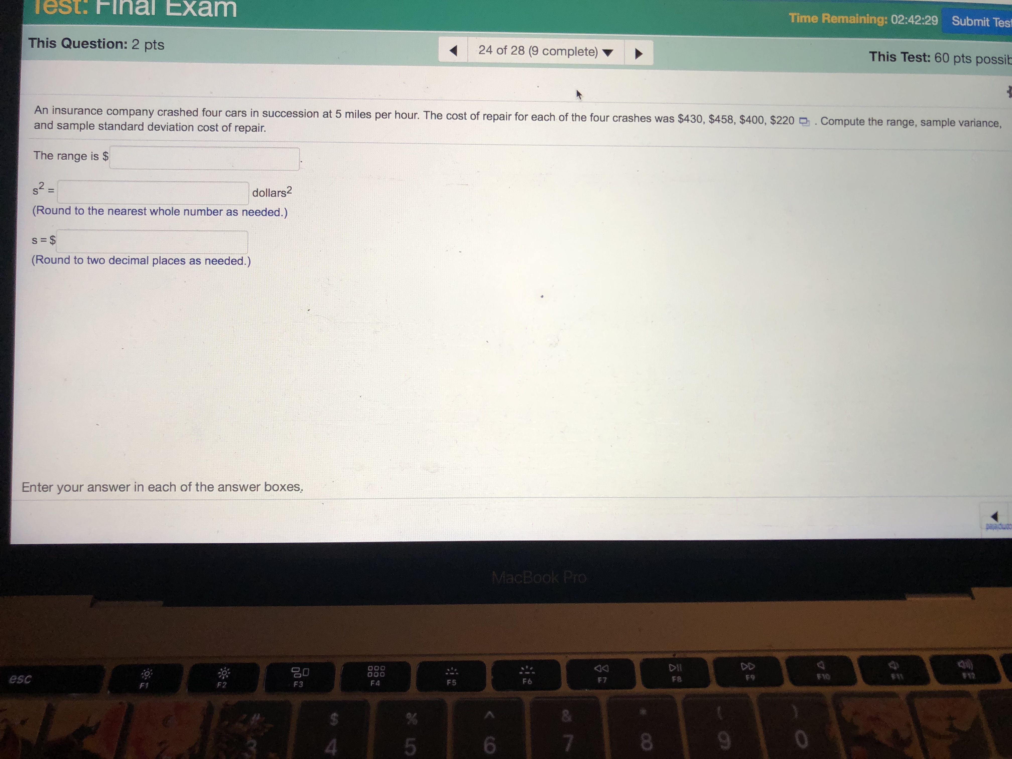 70 65.4 102 63.6 (d) Does a linear relation exist between the