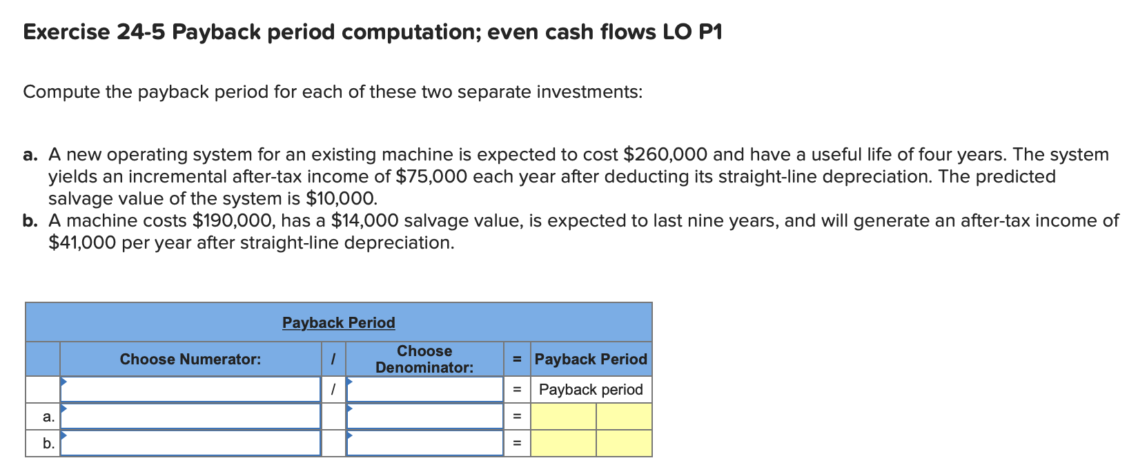 _ Exercise 24-2 Net present value L0 P3 Beyer Company is considering