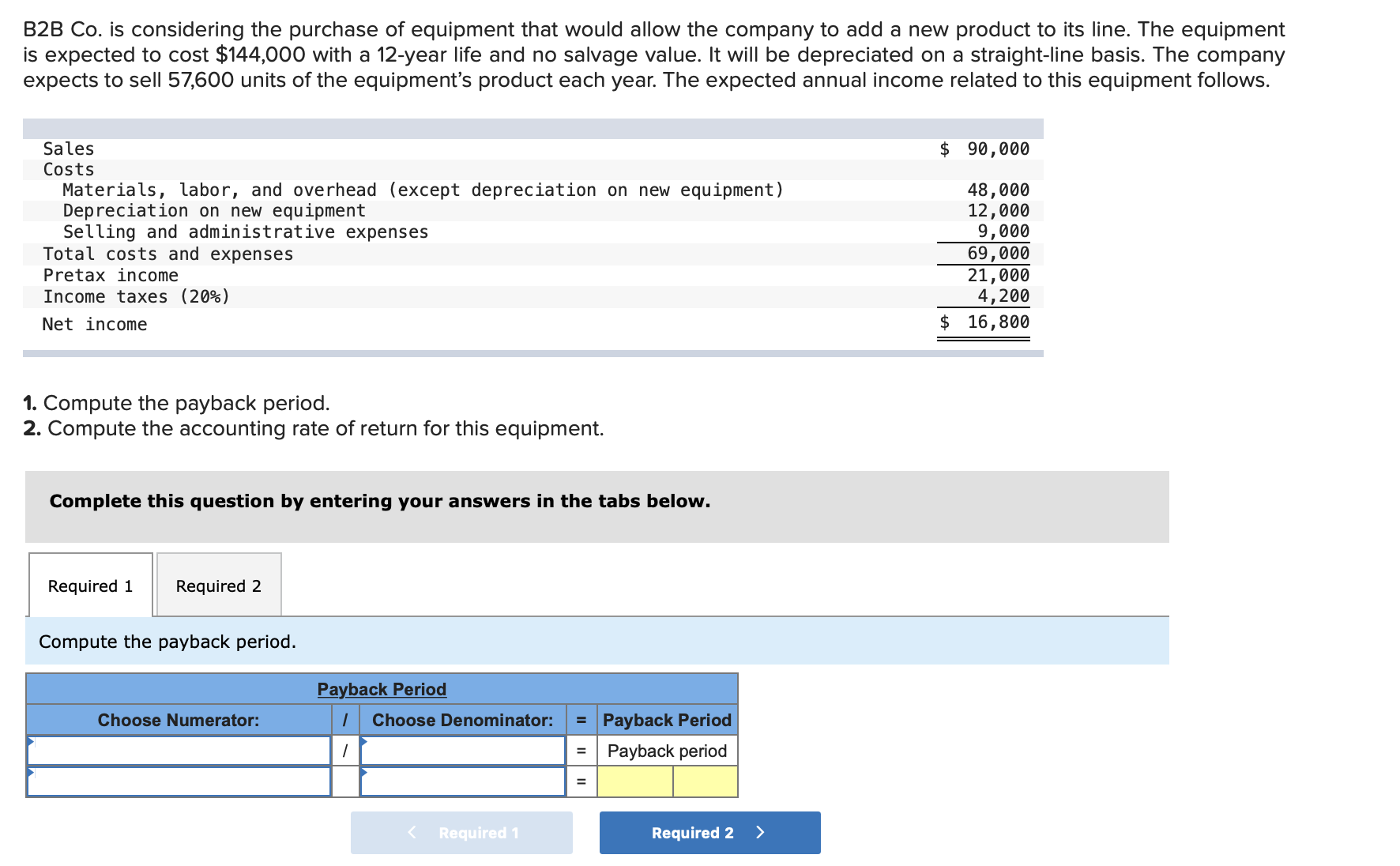 year. Assume that Beyer requires a 12% return on its investments. (PV