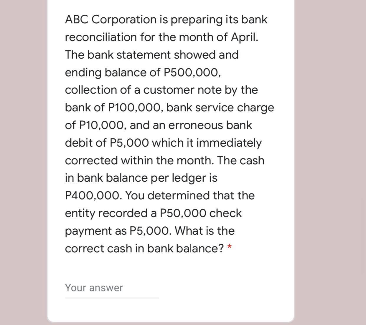 Besoluck company has sales of P480,000 and P450,000 for September and October