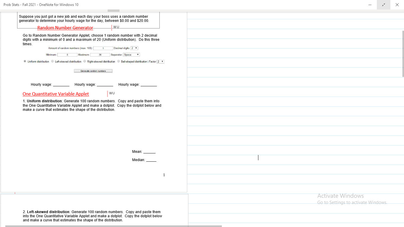 Suppose you just got a new job and each day your boss