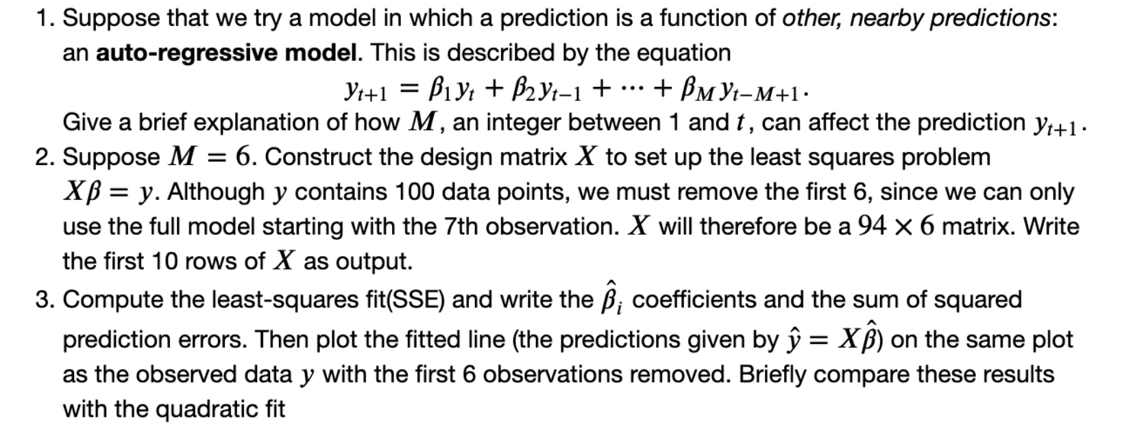  linear regressionleast squarex = 0~99y = 3.94415, 3.97807, 4.09693, 4.11904, 4.06317,