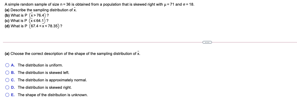 is P (x > 76.4) ? (c) What is P (x s