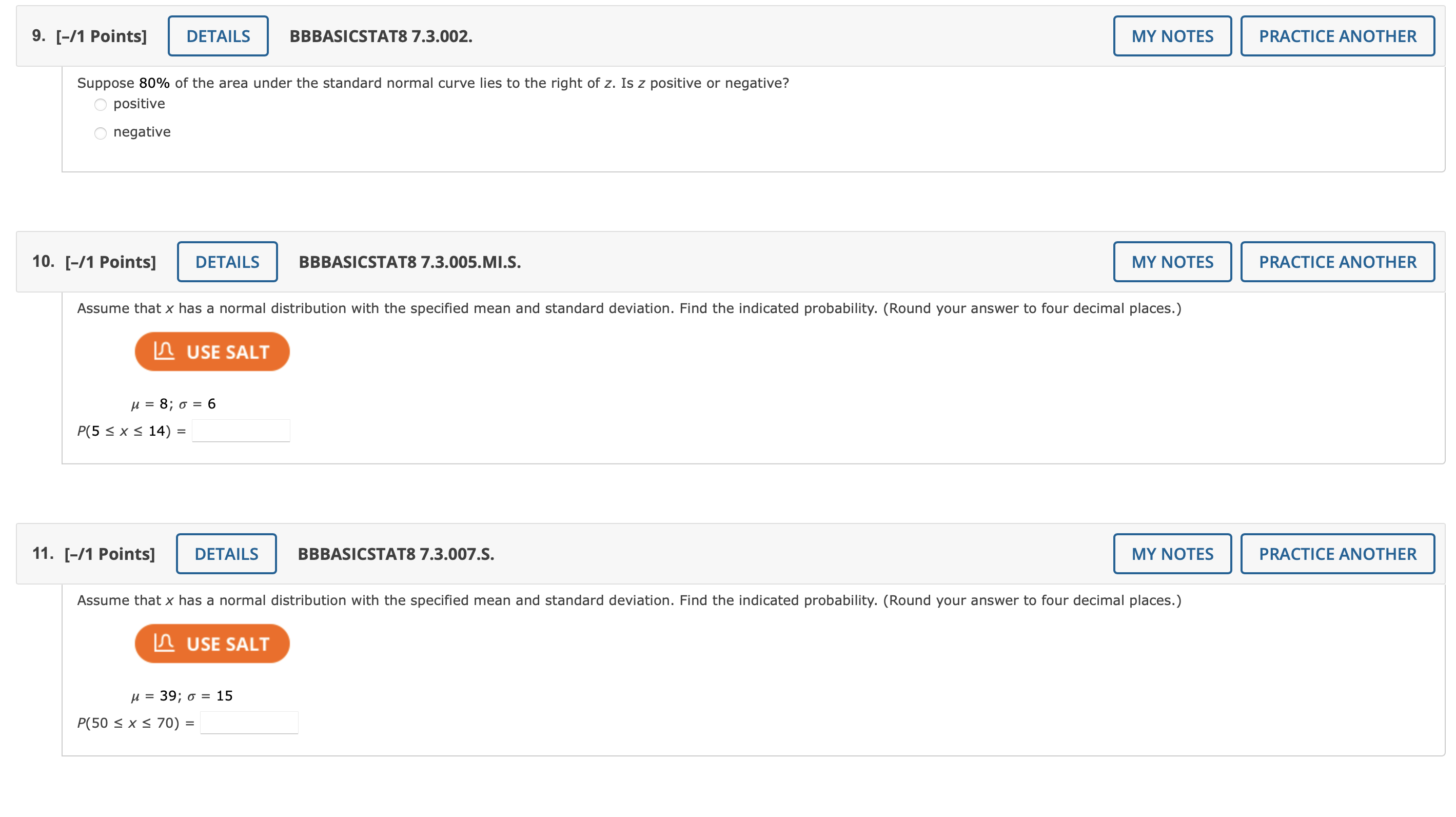 curve lies between u - o and u + o? % (c)
