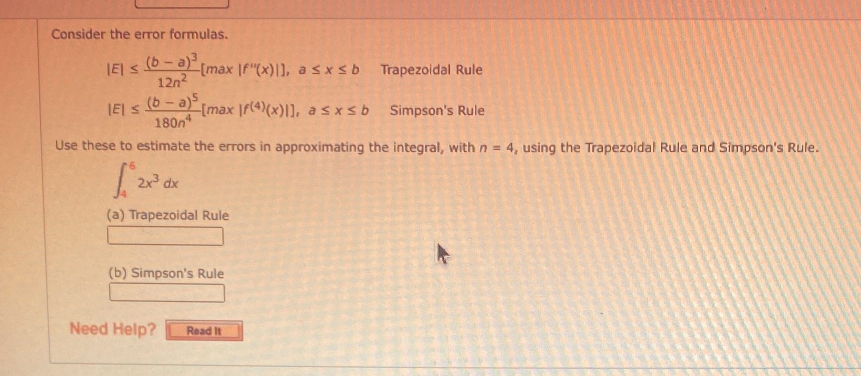 as x s b Trapezoidal Rule 12n2 IEl s (b - a)