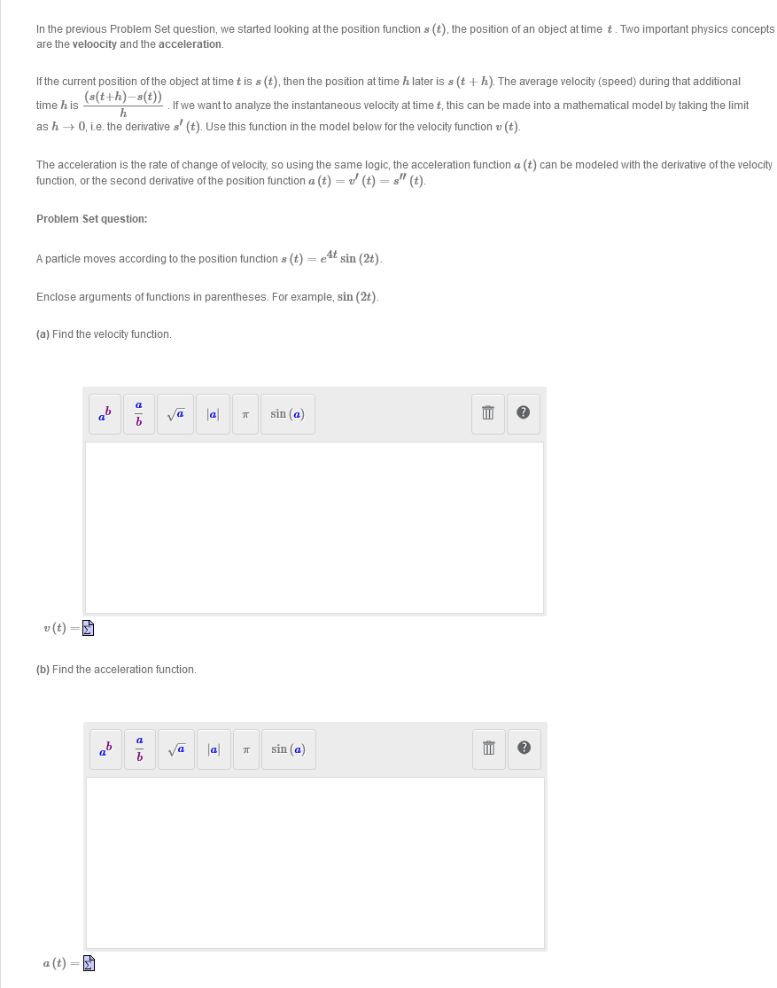  In the previous Problem Set question, we started looking at the