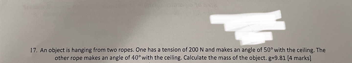 as a reference. 15. Three forces are acting on an object: 350N