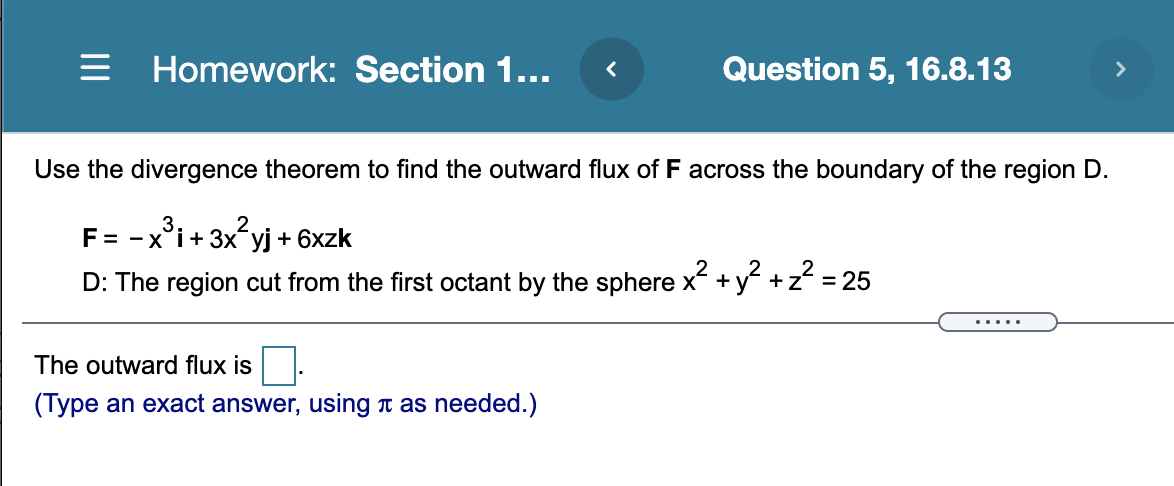 3x)k D: The cube bounded by the planes x = 12, y