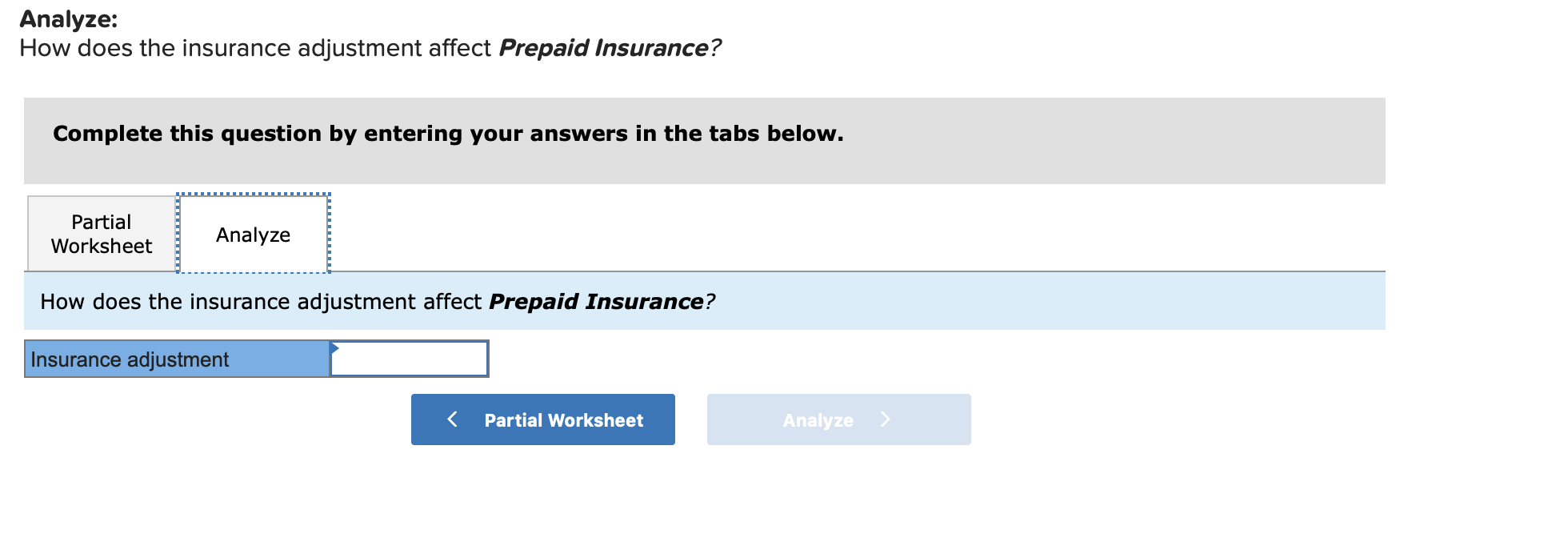 Help me get this problem done please. I'm lost. Analyze: How