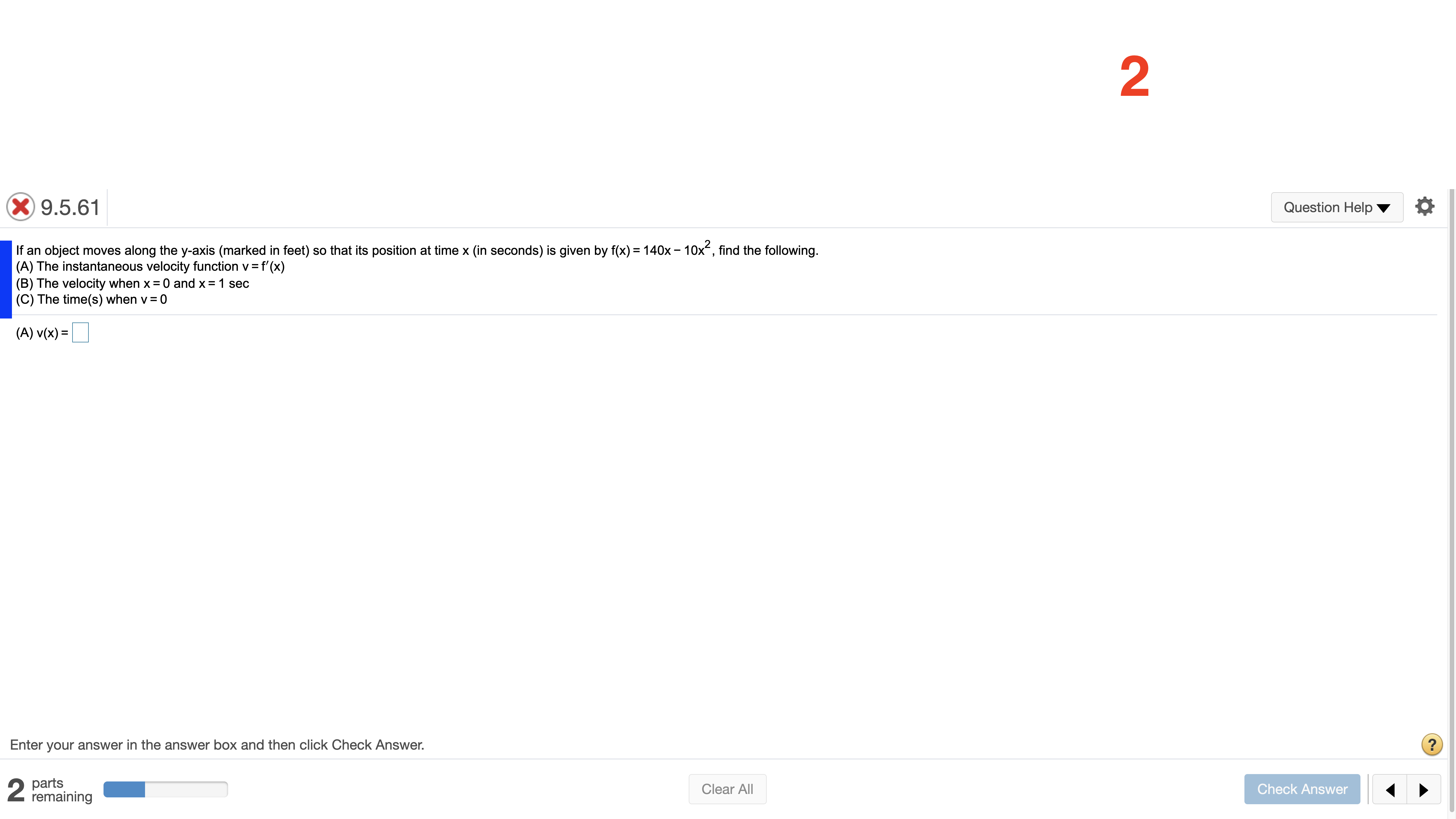Helpv 0 If an object moves along the y-axis (marked in feet)