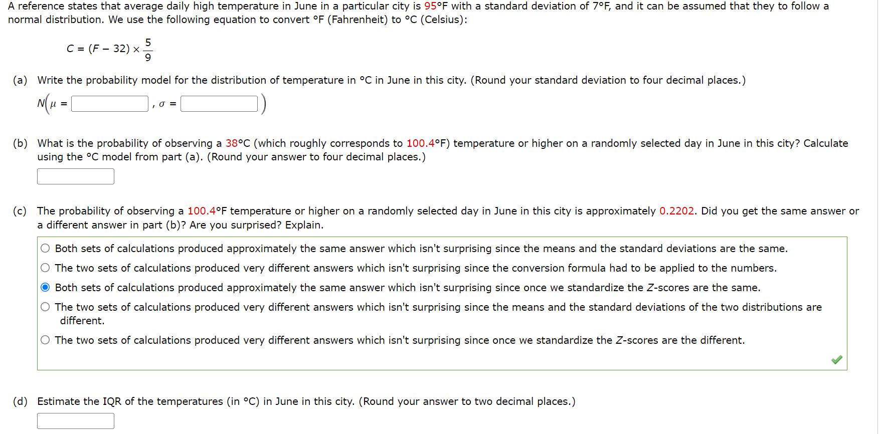 A reference states that average daily high temperature in June in
