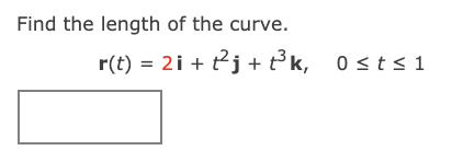 (f(t), g(t), h(t)), the length of the arc from t = a