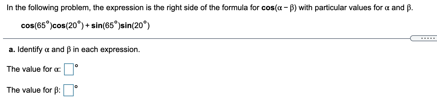 Please help!! Q1. In the following problem, the expression is the
