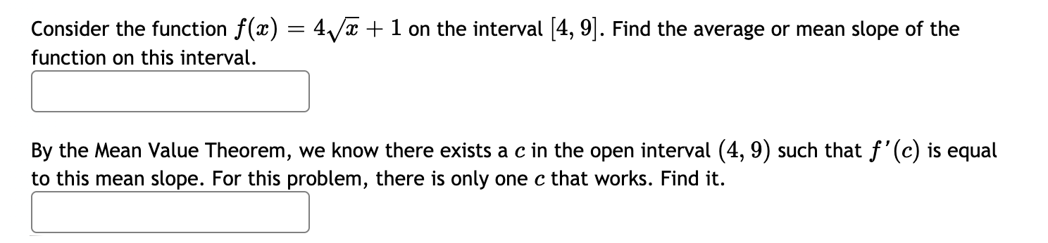 m) = 4J5 + 1 on the interval [4, 9]. Find the