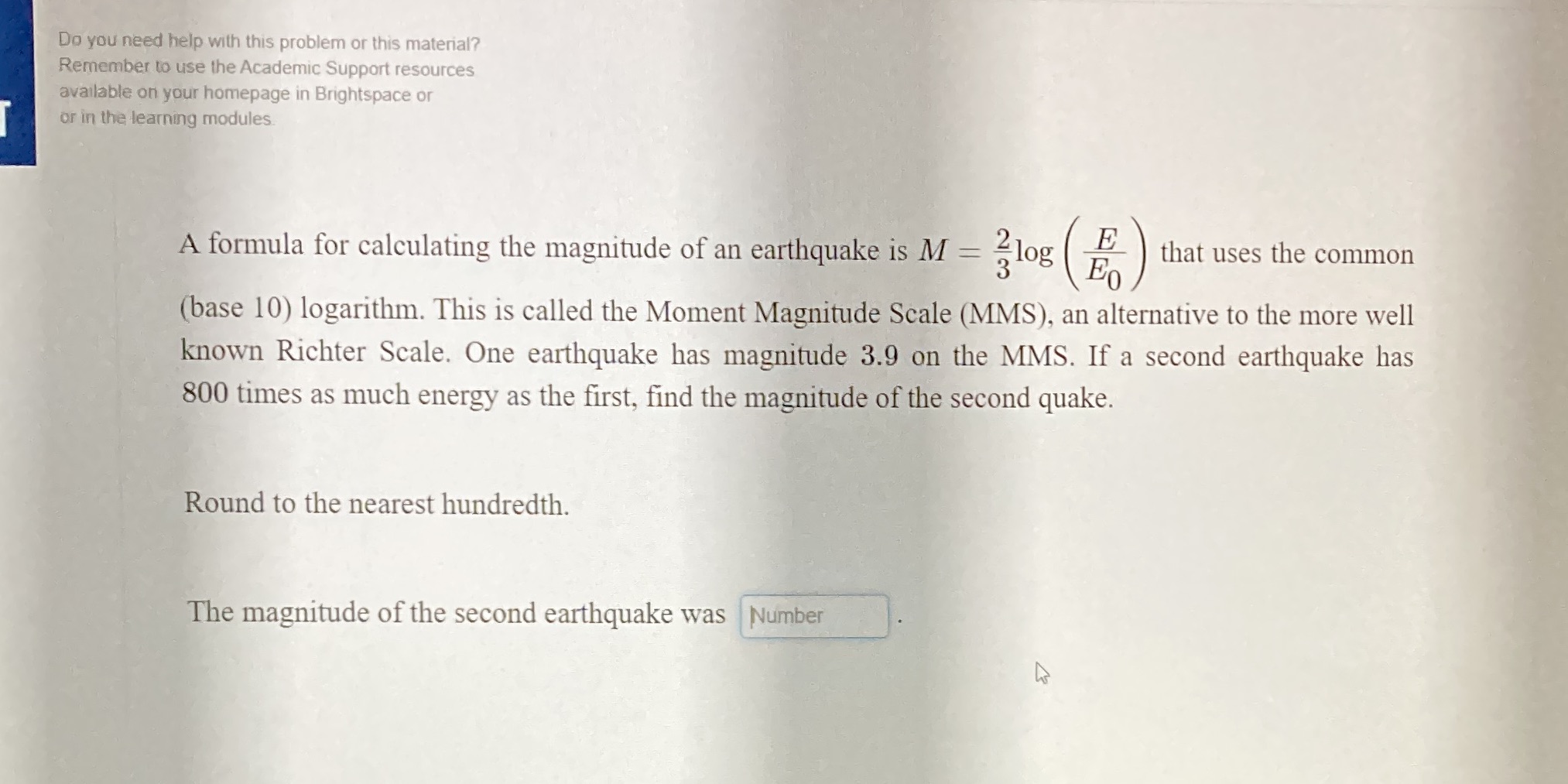  Do you need help with this problem or this material? Remember