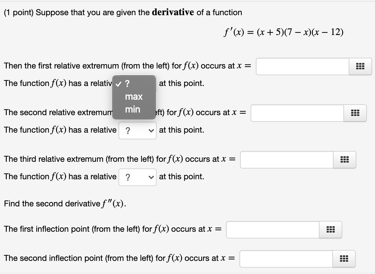 function there are two important intervals: (oo,A) and (A, 00) where the