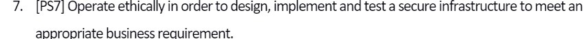 a secure infrastructure to meet an appropriate business requirement