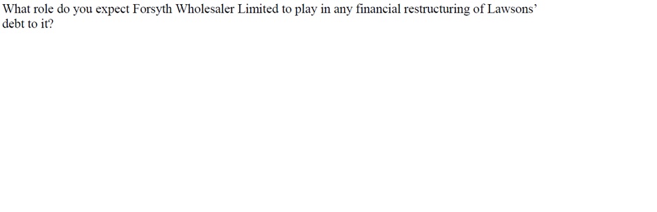 $194,000 bank loan to reduce his trade debt, as well as a