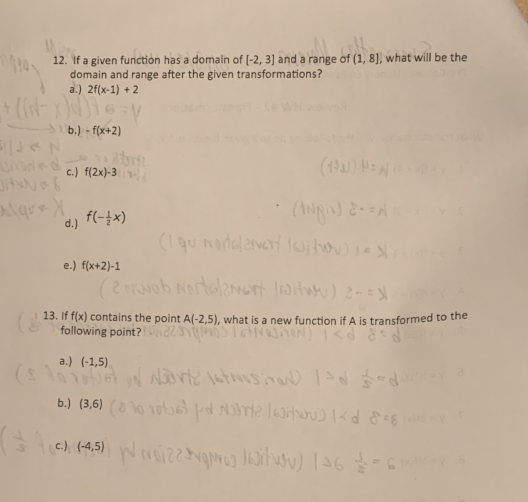 [-2, 3] and a range of (1, 8], what will be the