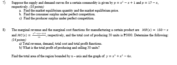 give you full positive feedback. For numbers 4 to 8. A monopolist