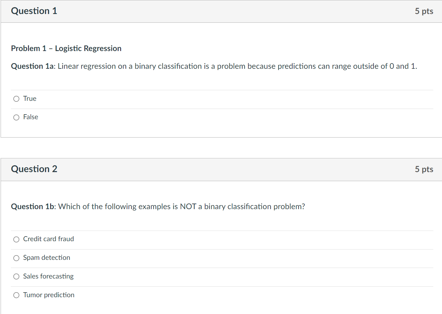 head? Question 4 10 pts Question 1d: If the odds in favor