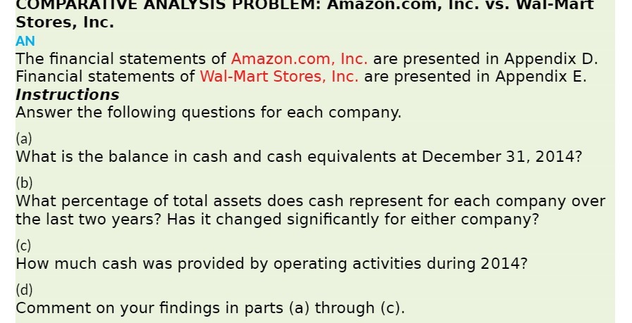 Mall Stores , Inc. AN The financial statements of Amazon . com