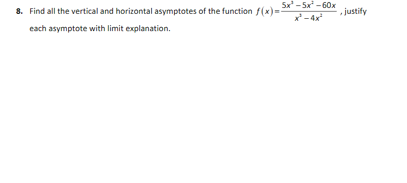 =5 E - + * X -0 x -4 lim f (